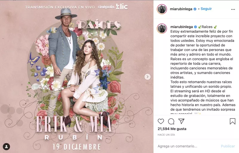Mía Rubín Legarreta y Erik Rubín