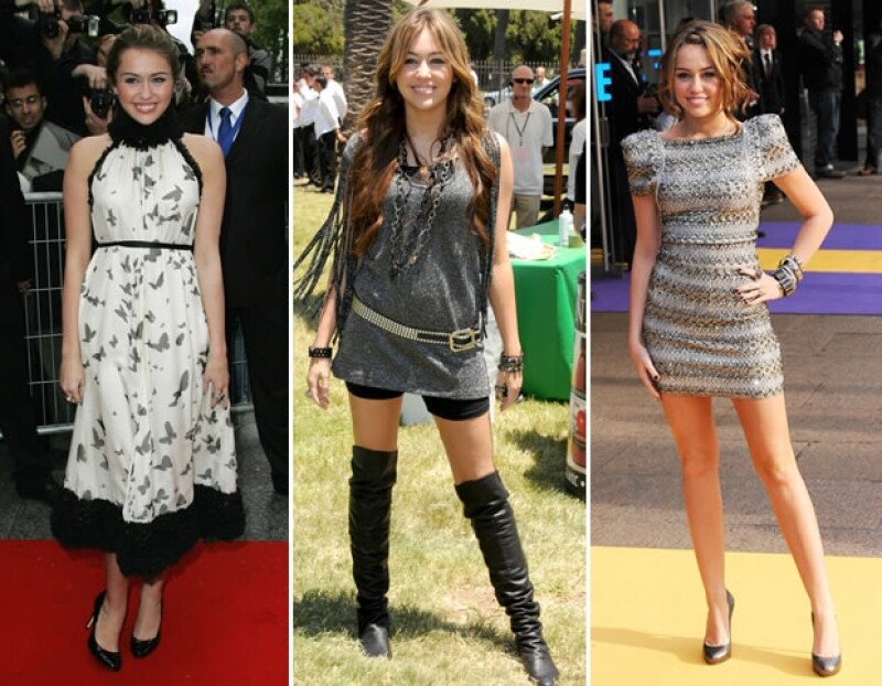 Poco después, Miley dejó el look aniñado y lo cambió por el de una `teen´.