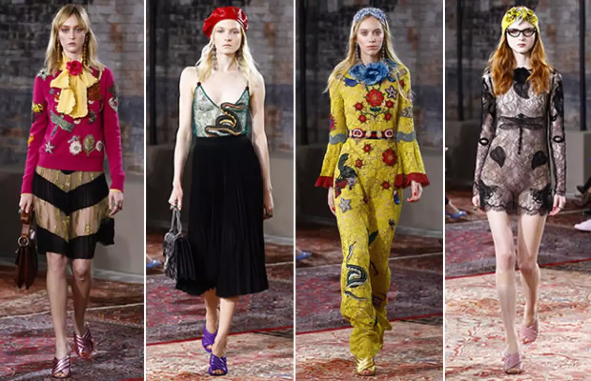 Los animales exóticos se apoderaron de la pasarela.