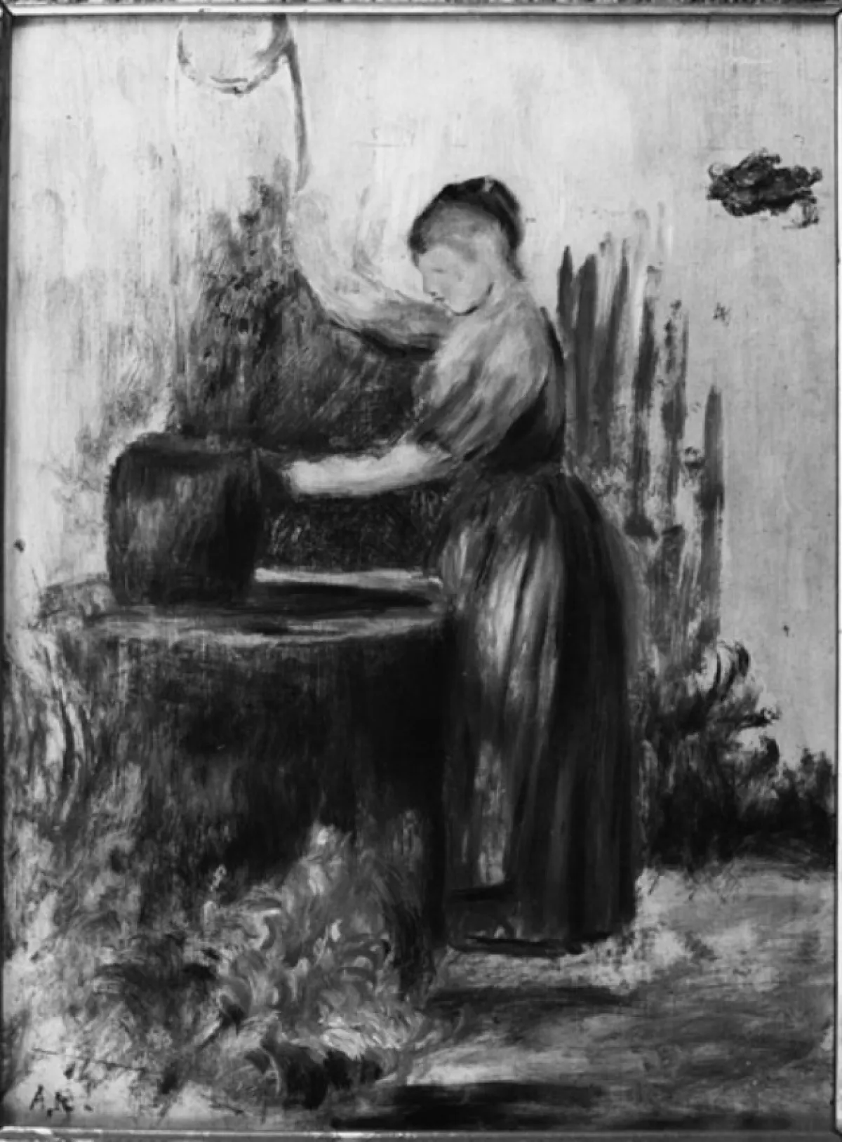 La pintura Jeune Femme au Puits de Renoir, una de las piezas desaparecidas. 