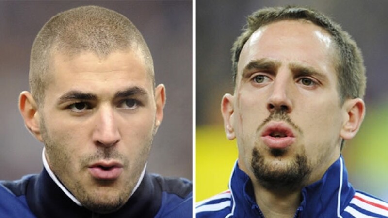 Franck Ribery y Karim Benzema