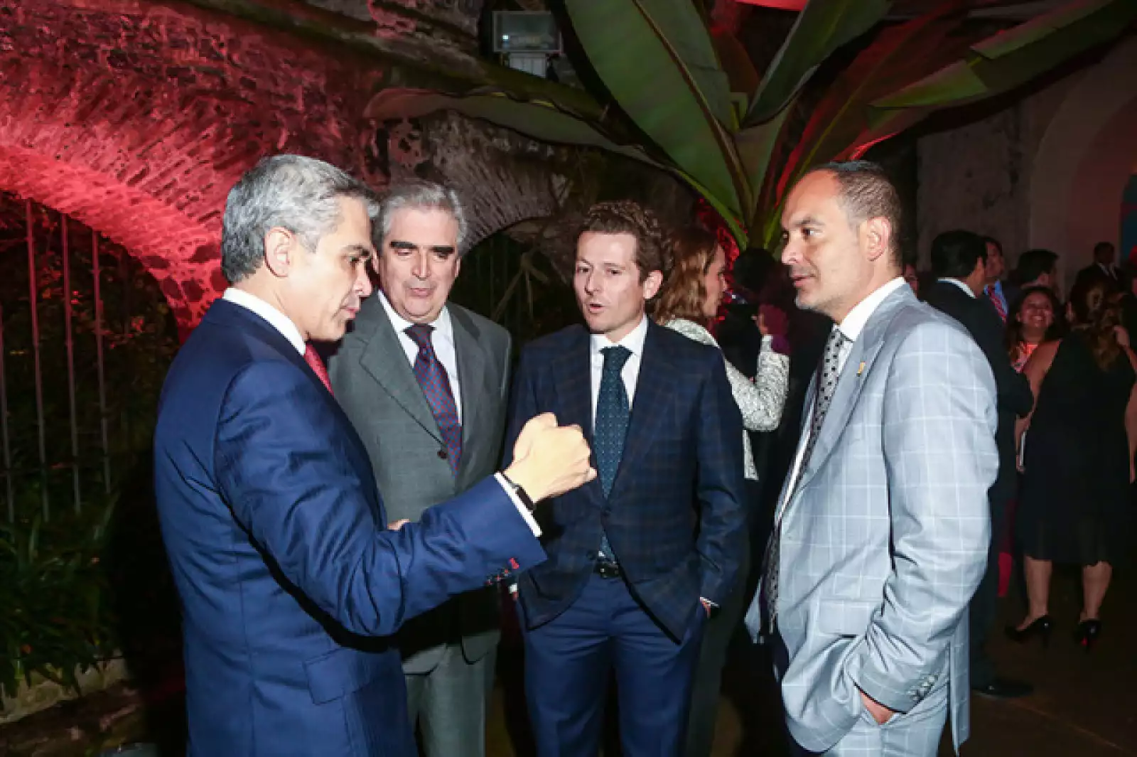 Miguel Ángel Mancera, Rafael Tovar y de Teresa, Francisco González y Luis Serna