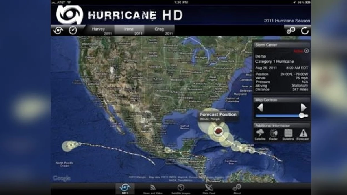 Irene internet tormentas huracanes Huracán Aplicaciones Apple Hurricane HD
