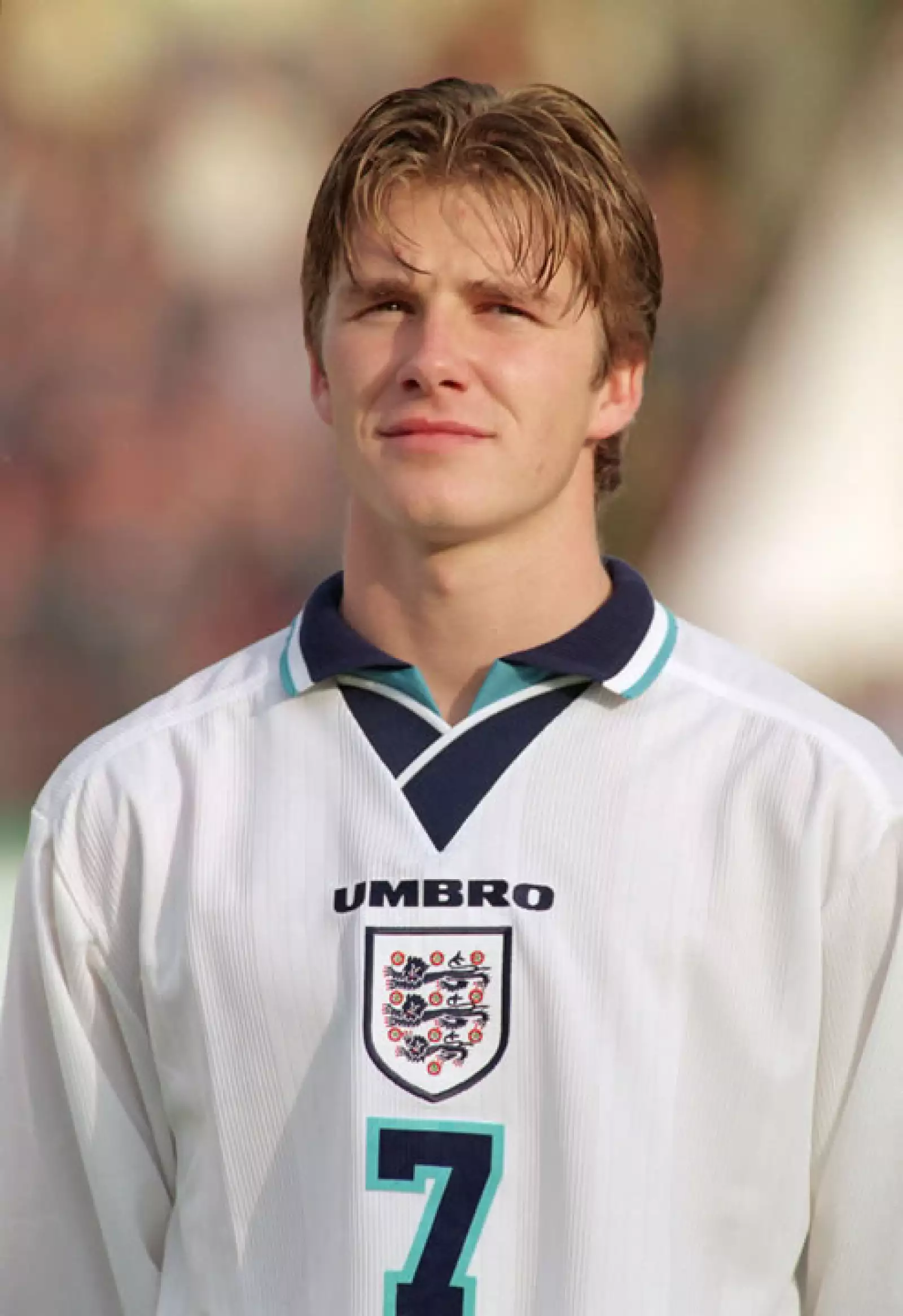 Su primer Mundial lo jugó en 1996. Aquí en el partido de calificación contra Moldova, donde Inglaterra ganó 3-0.