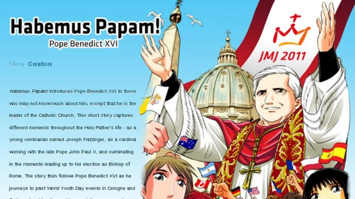 Una historieta narra la vida del Papa