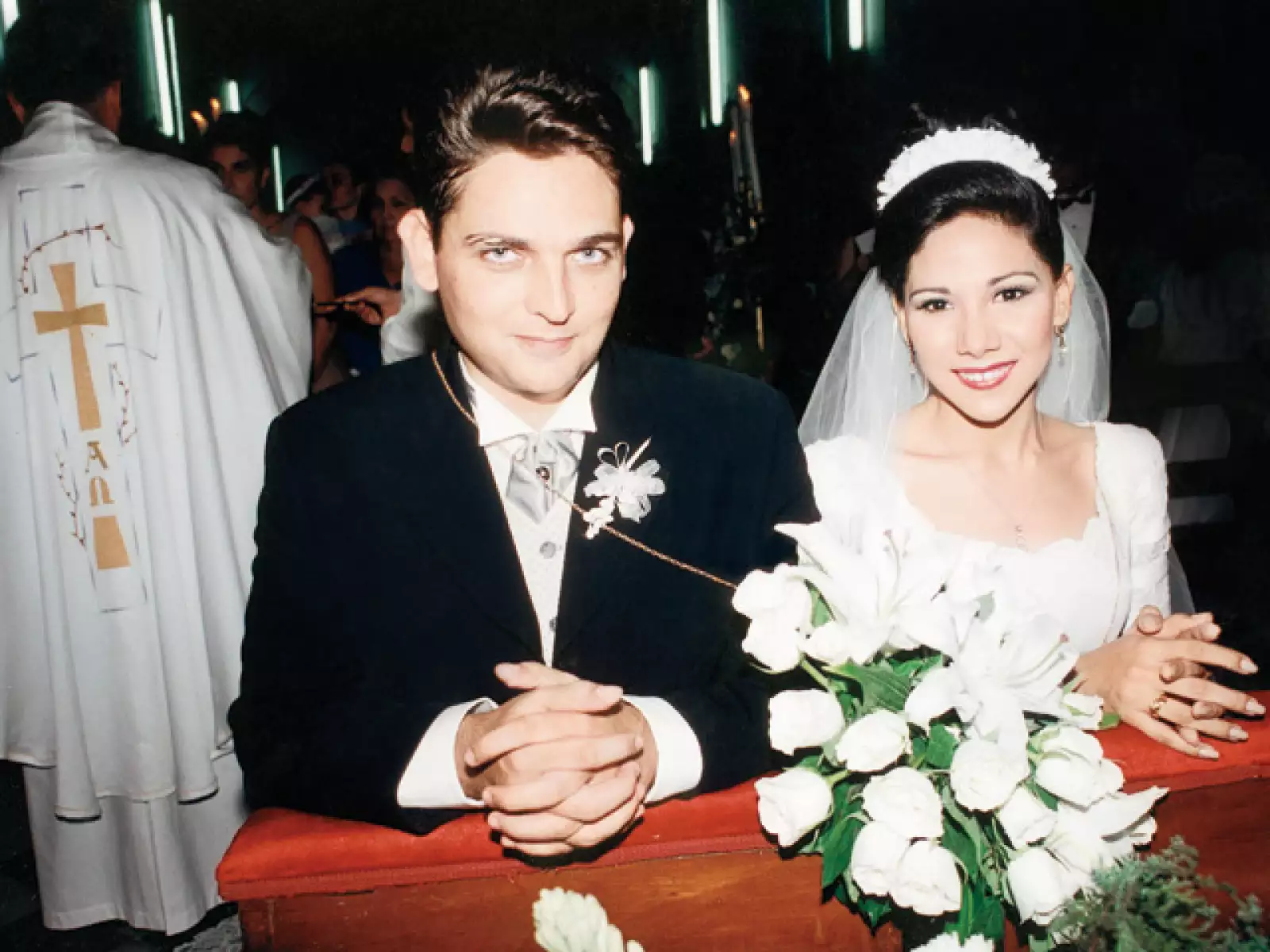 Aquí una imagen del día que contrajeron nupcias.