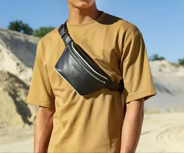 Bandolera negra para hombre de Longhcmap