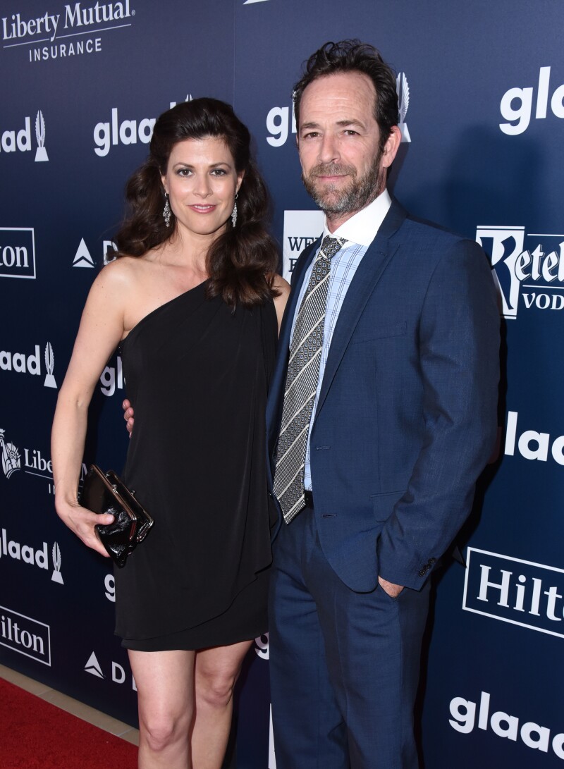 Luke Perry y Wendy Madison Bauer