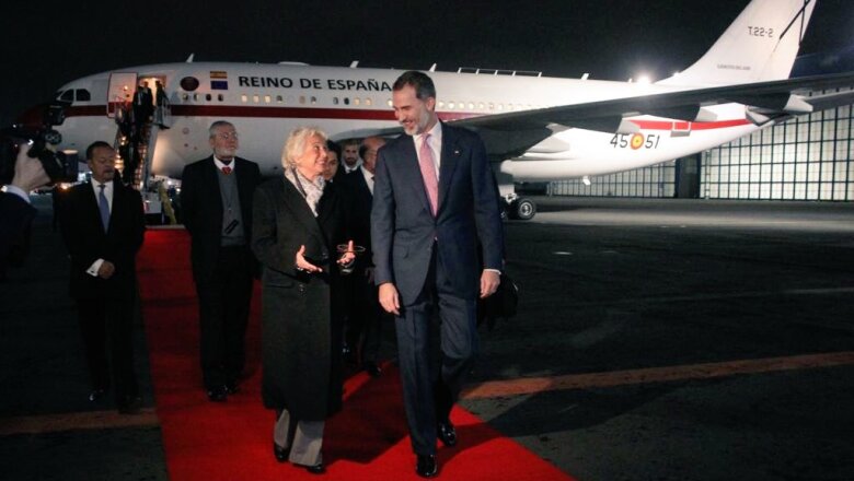 La llegada del Rey de España