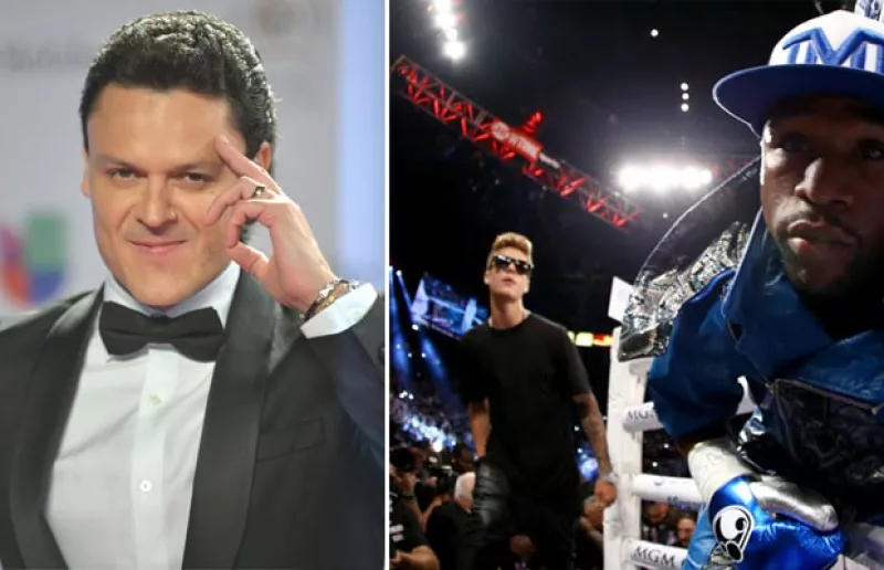 El intérprete mexicano tuvo la oportunidad de convivir con el ídolo juvenil durante la pelea de Saúl "Canelo" Álvarez y Floyd Mayweather Jr. en Las Vegas.
