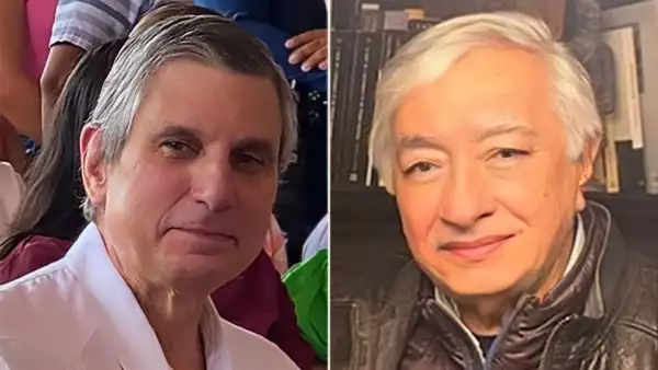Jesús María Tarriba, esposo de Claudia Sheinbaum, y Rubén Sánchez, pareja de Xóchitl Gálvez