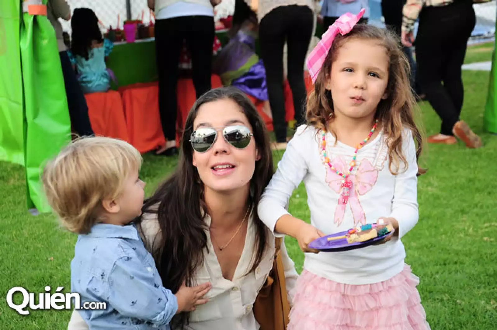 Andrés Campos, Dani Ochoa y Lucía Campos
