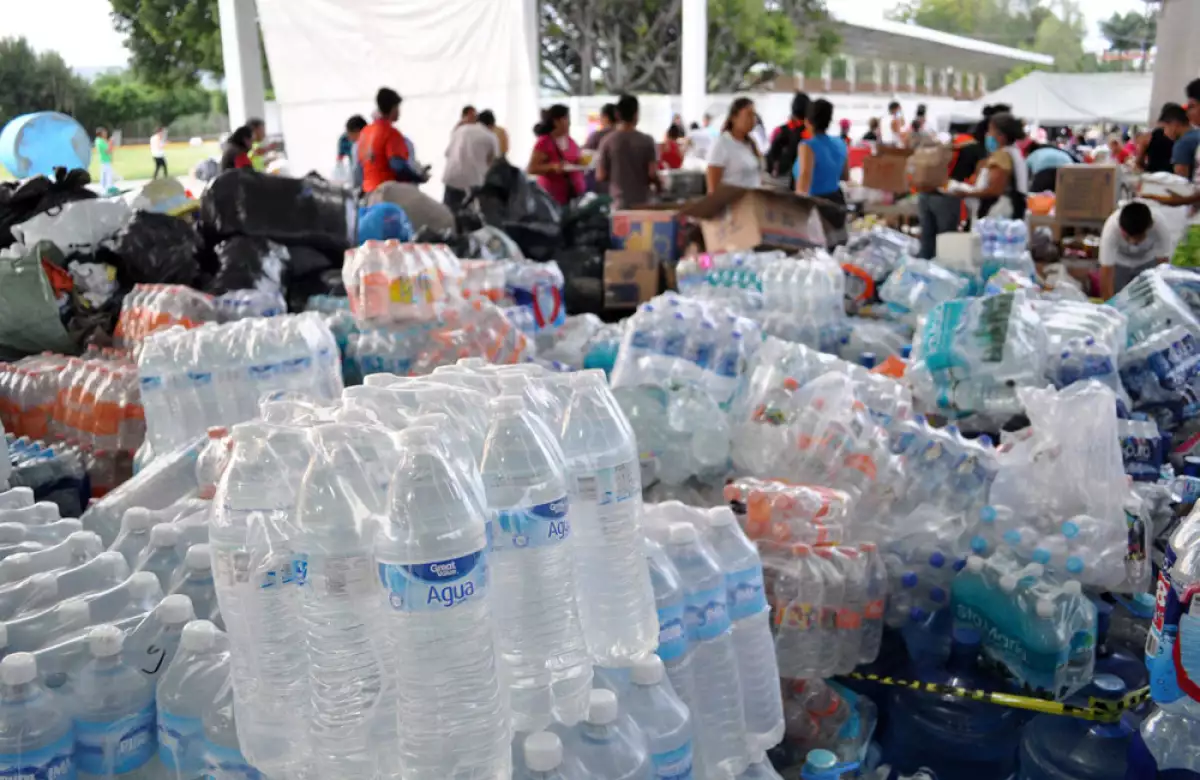 Centro de acopio tras sismo