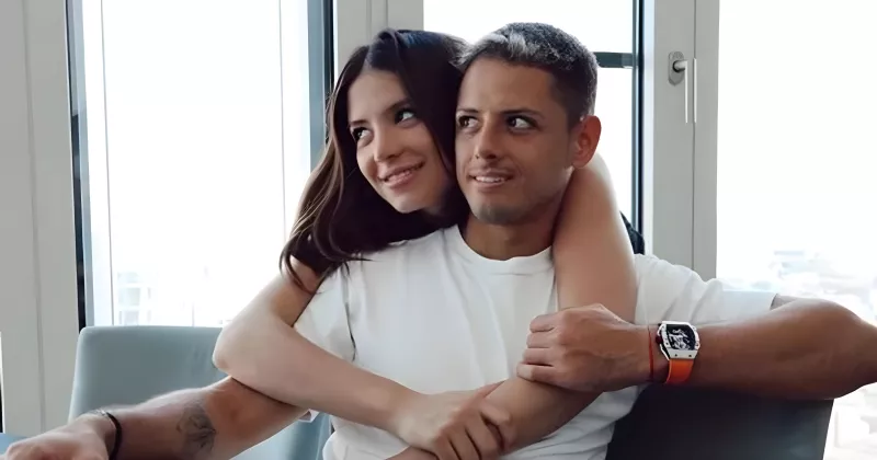 Javier ‘Chicharito’ Hernández y Sarah Kohan 