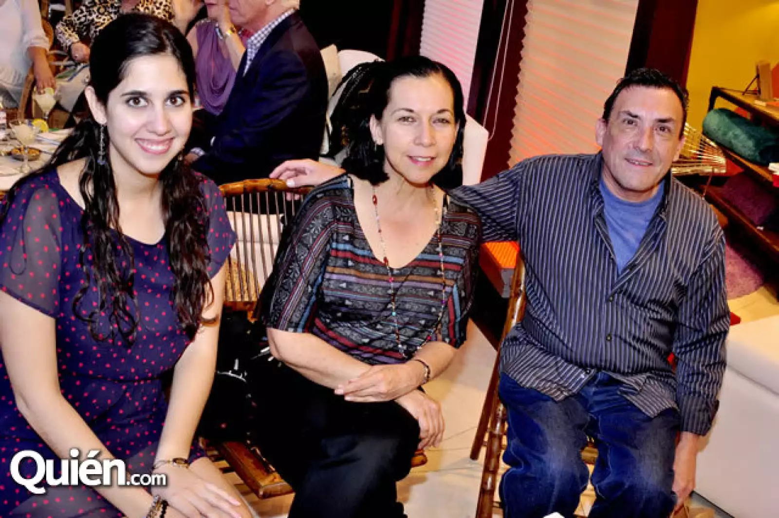 Astrid Azcúnaga, Cristina Flores y Armando González