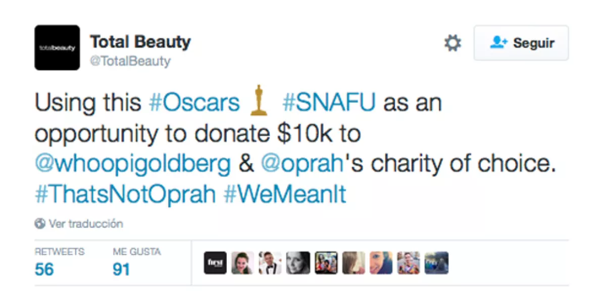 El sitio donará 10 mil dólares a la organización que Oprah y Whoopi elijan.