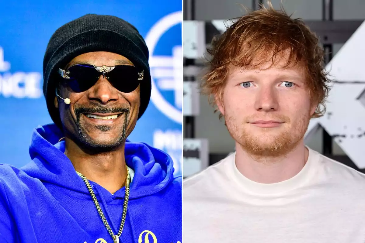 Ed Sheeran fumó marihuana con Snoop Dogg y no soportó