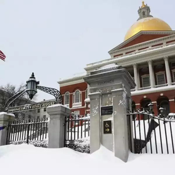 Nevadas en el noreste de EU