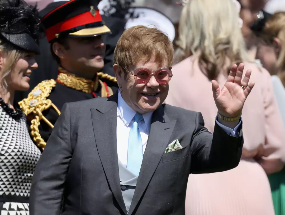Elton John fue el encargado de dar el show en la boda de Meghan y Harry