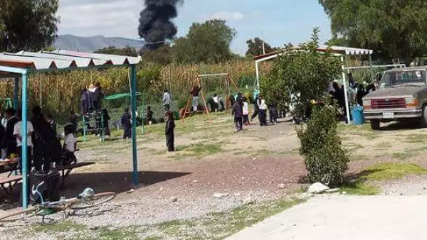 Explota ducto en Palmar de Bravo. Familias fueron desalojadas.