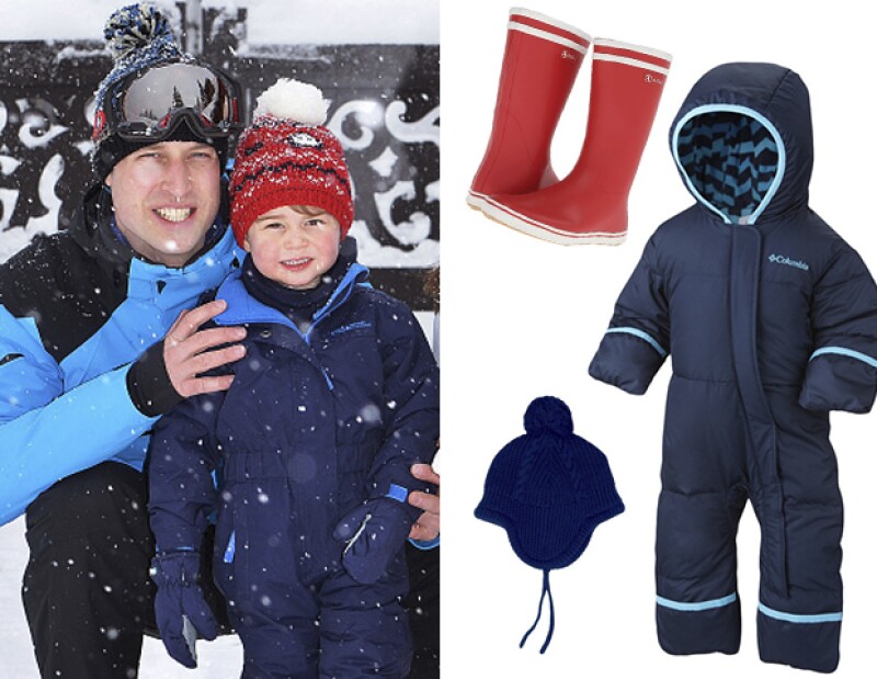 El outfit de esquiar del principe George.