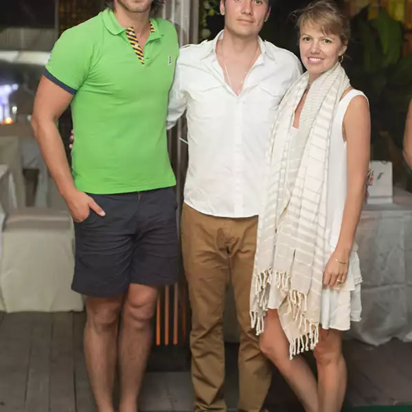 Diego Azanza, Memo Jiménez y Michelle Azanza