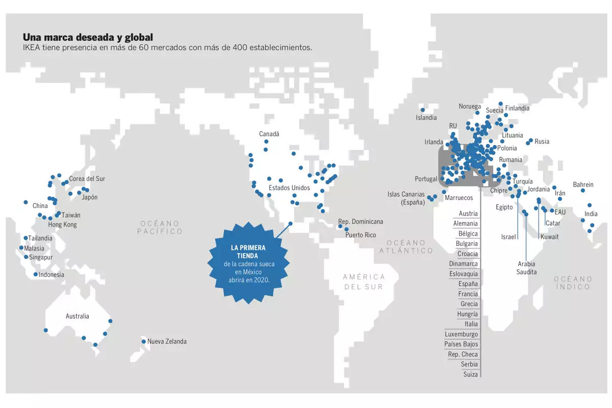 Mapa Ikea