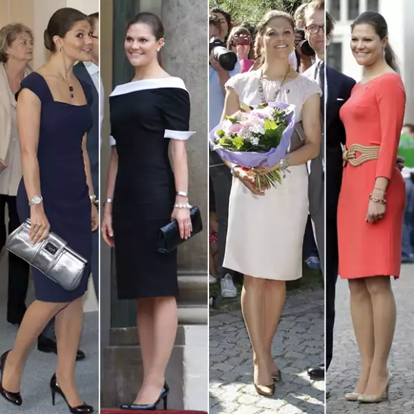 Los vestidos a la rodilla son sus favoritos.