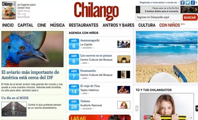 Chilango.com está de estreno con un nuevo canal en el que hará recomendaciones para realizar actividades junto con sus hijos, sobrinos y demás.