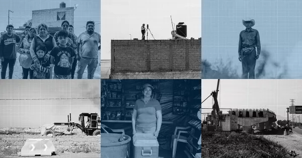 La vida en los terrenos cerca del aeropuerto de santa lucia