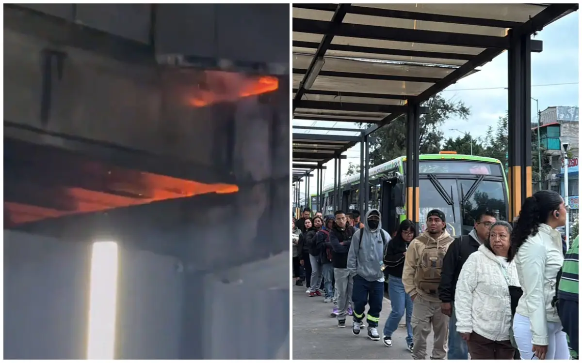 Personal del Metro revisa las instalaciones eléctricas y de fibra óptica de la Línea 9 para verificar las condiciones de operación.