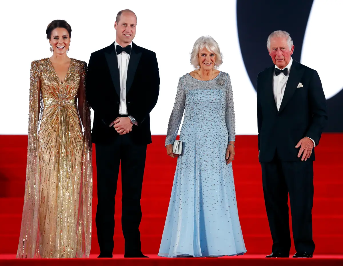 Kate Middleton, príncipe William, reina consorte Camila y rey Carlos III