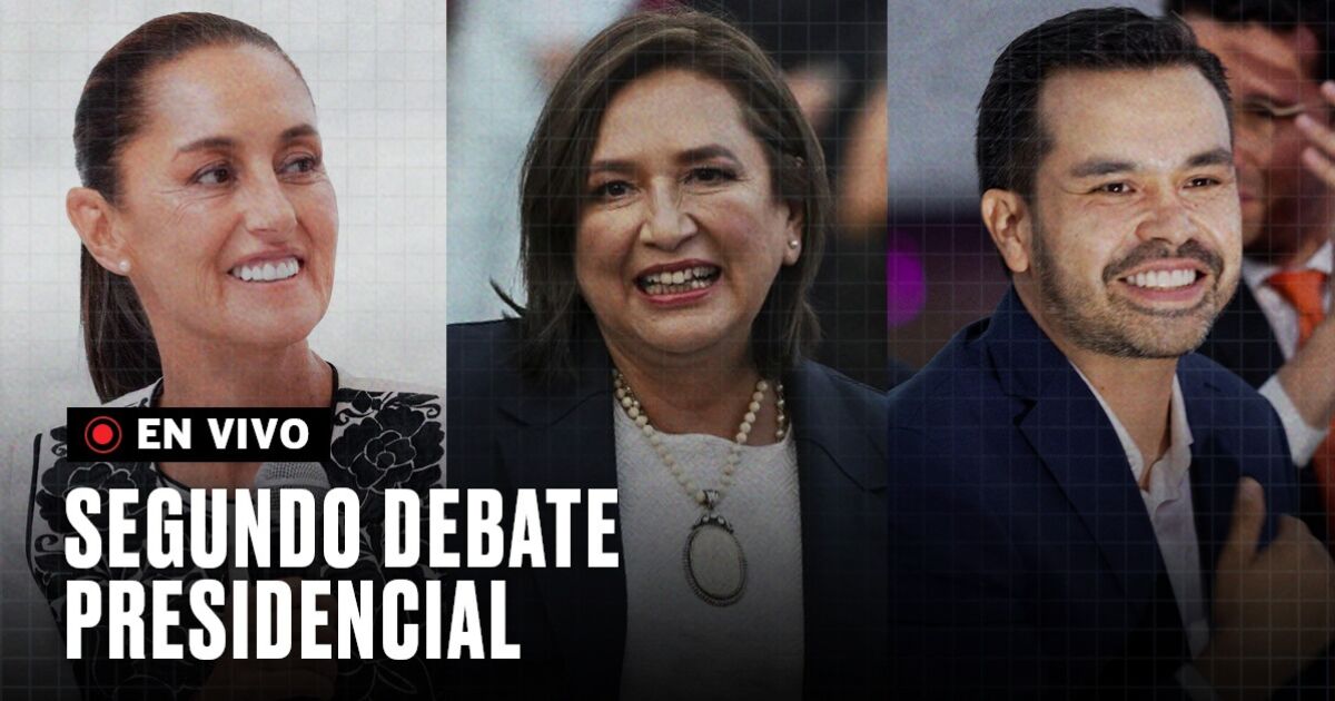 Segundo debate presidencial 2025 en vivo hoy sigue a Sheinbaum