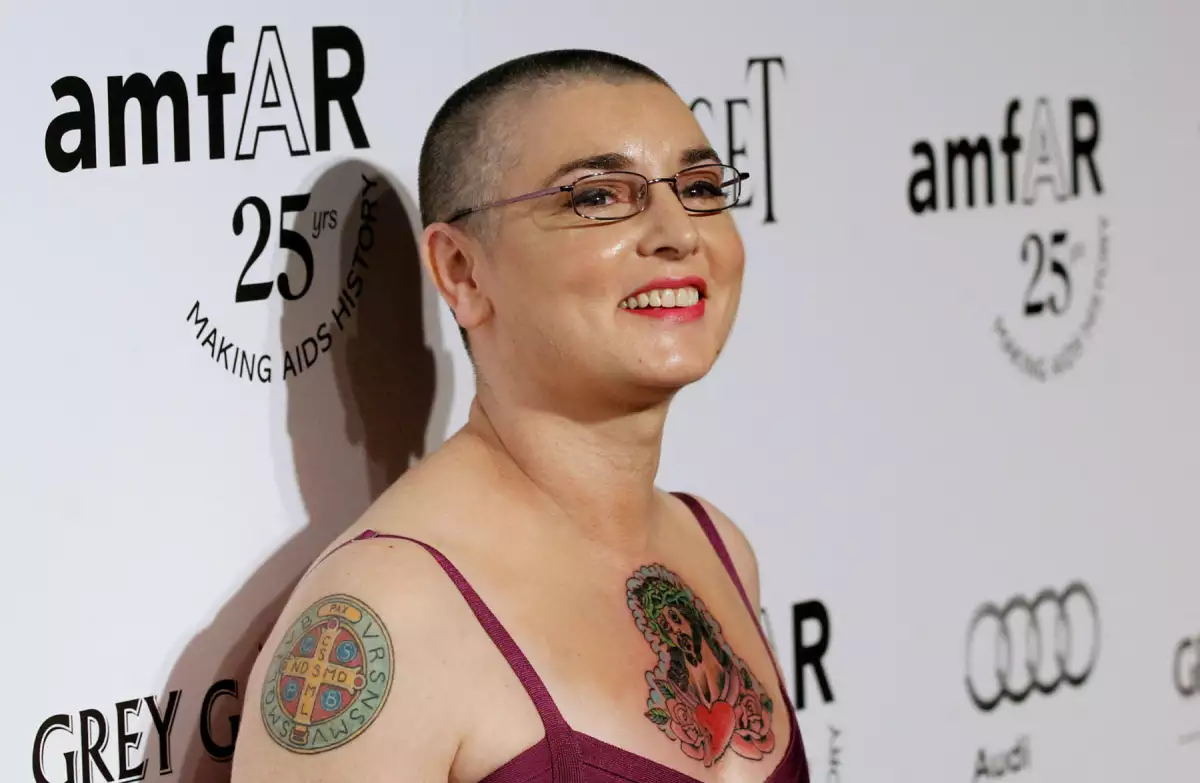 FILE PHOTO: Irish singer O'Connor poses at the amfAR?s Inspiration LA Gala in Hollywood