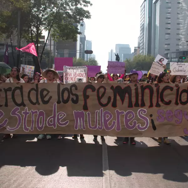 Contra los feminicidios y los secuestros.