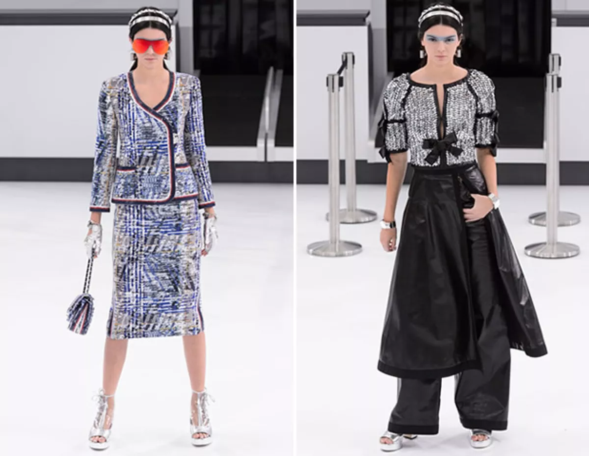 Kendall Jenner en el desfile de SS16 de Chanel.