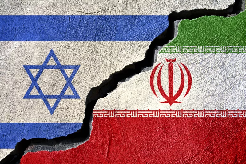 banderas de israel e iran
