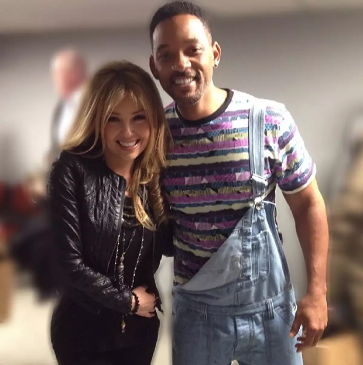 Thalía con Will Smith.