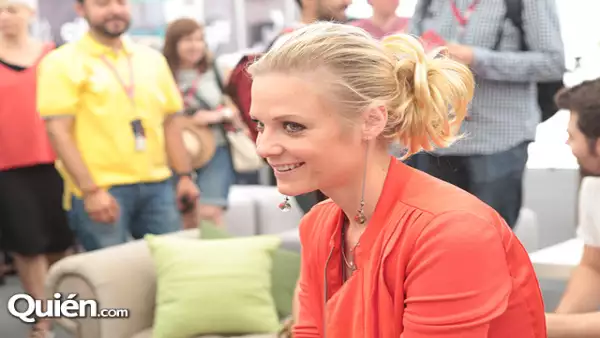 Ana Layevska fue una de las primeras en llegar al Festival.