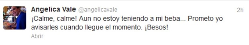 Esto fue lo que tuiteó Angélica.