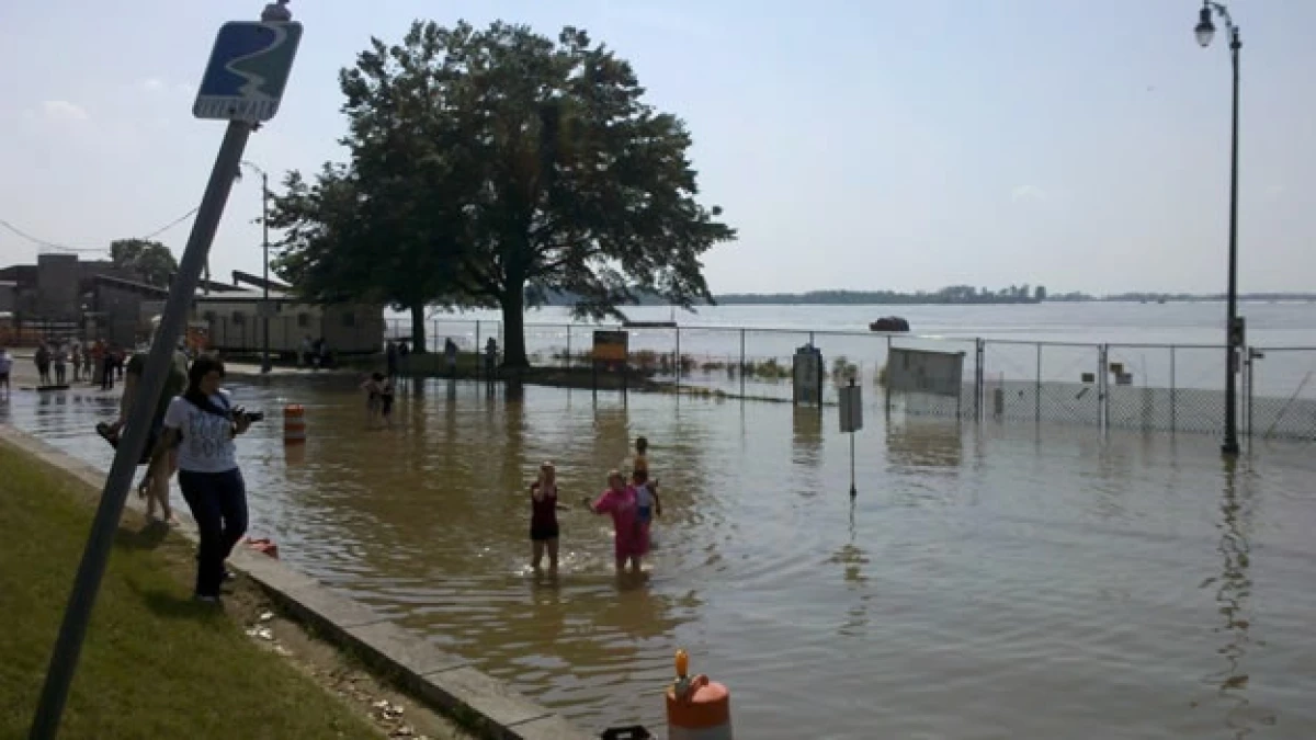 Inundaciones en el centro de Memphis