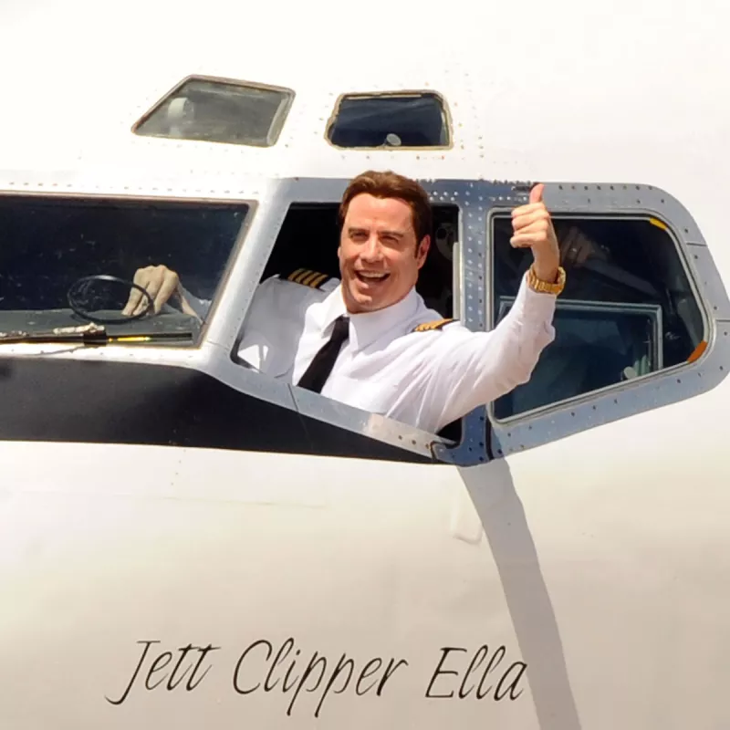 John Travolta, avión