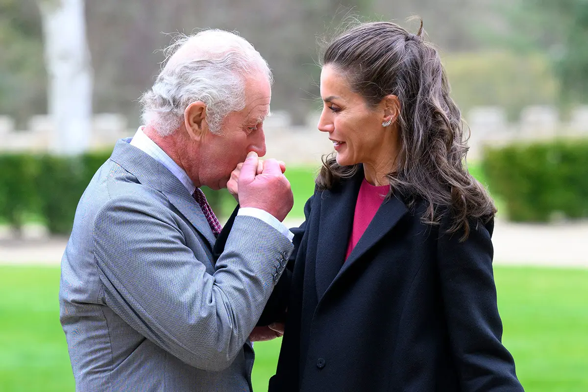 Queen Letizia and Prince Charles visit to Auckland Castle, Bishop Auckland, County Durham, UK - 05 Apr 2022