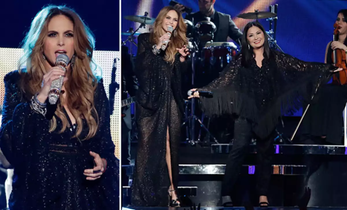 Durante su presentación en los Billboard 2015, la artista cantó al lado de Ana Gabriel.