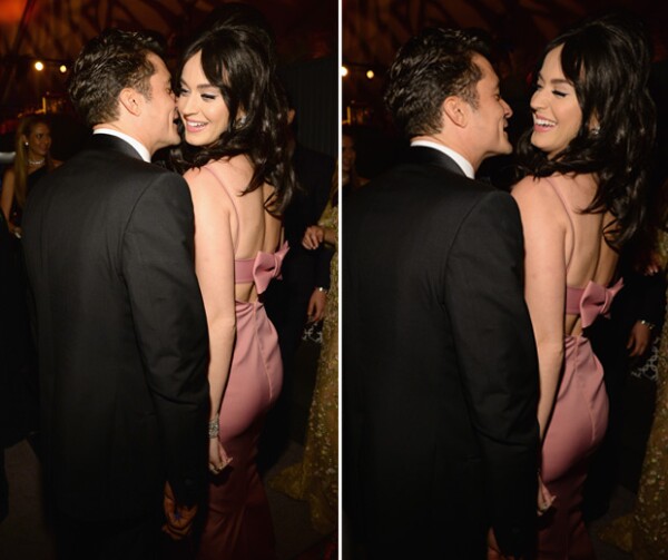 Hace apenas unos días, Katy Perry y Orlando se mostraron súper cariñosos y coquetos en el afterparty de los Golden Globes.