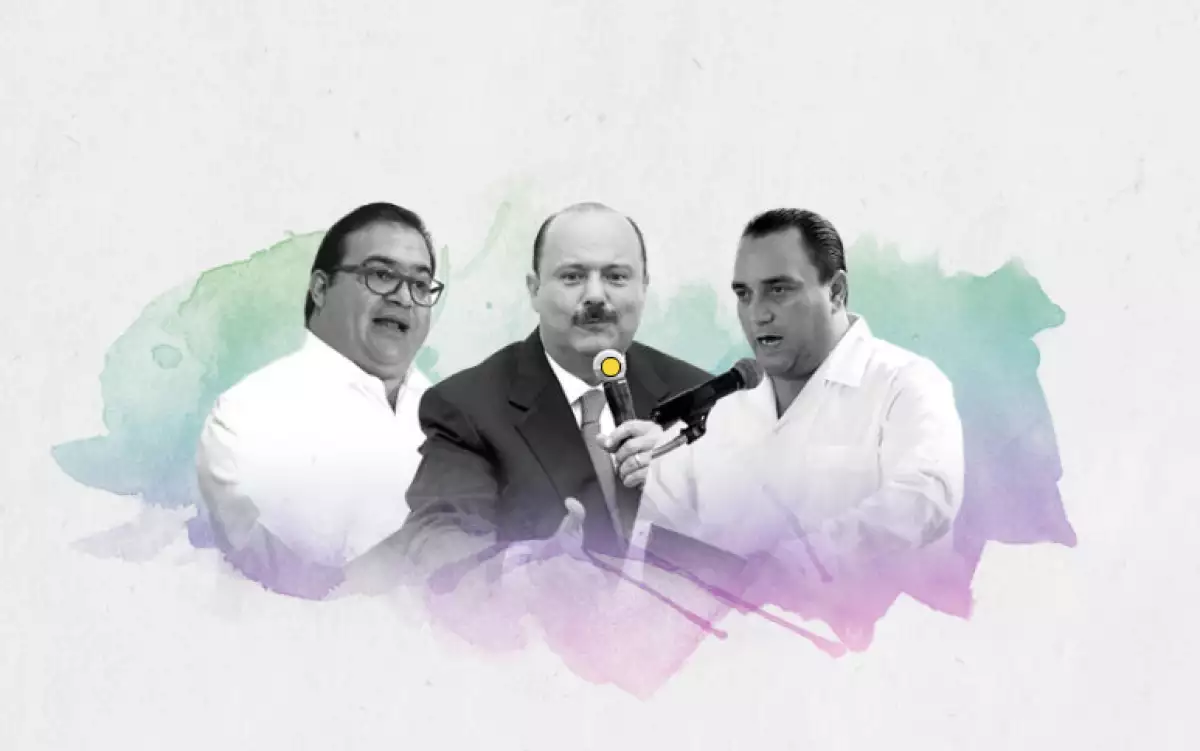 Los priistas Javier Duarte, de Veracruz; César Duarte, de Chihuahua, y Roberto Borge, de Quintana Roo, deberán entregar la administración estatal a la oposición.