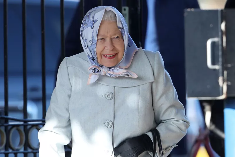 Queen Elizabeth II at King's Lynn train station, Norfolk, UK - 11 Feb 2020