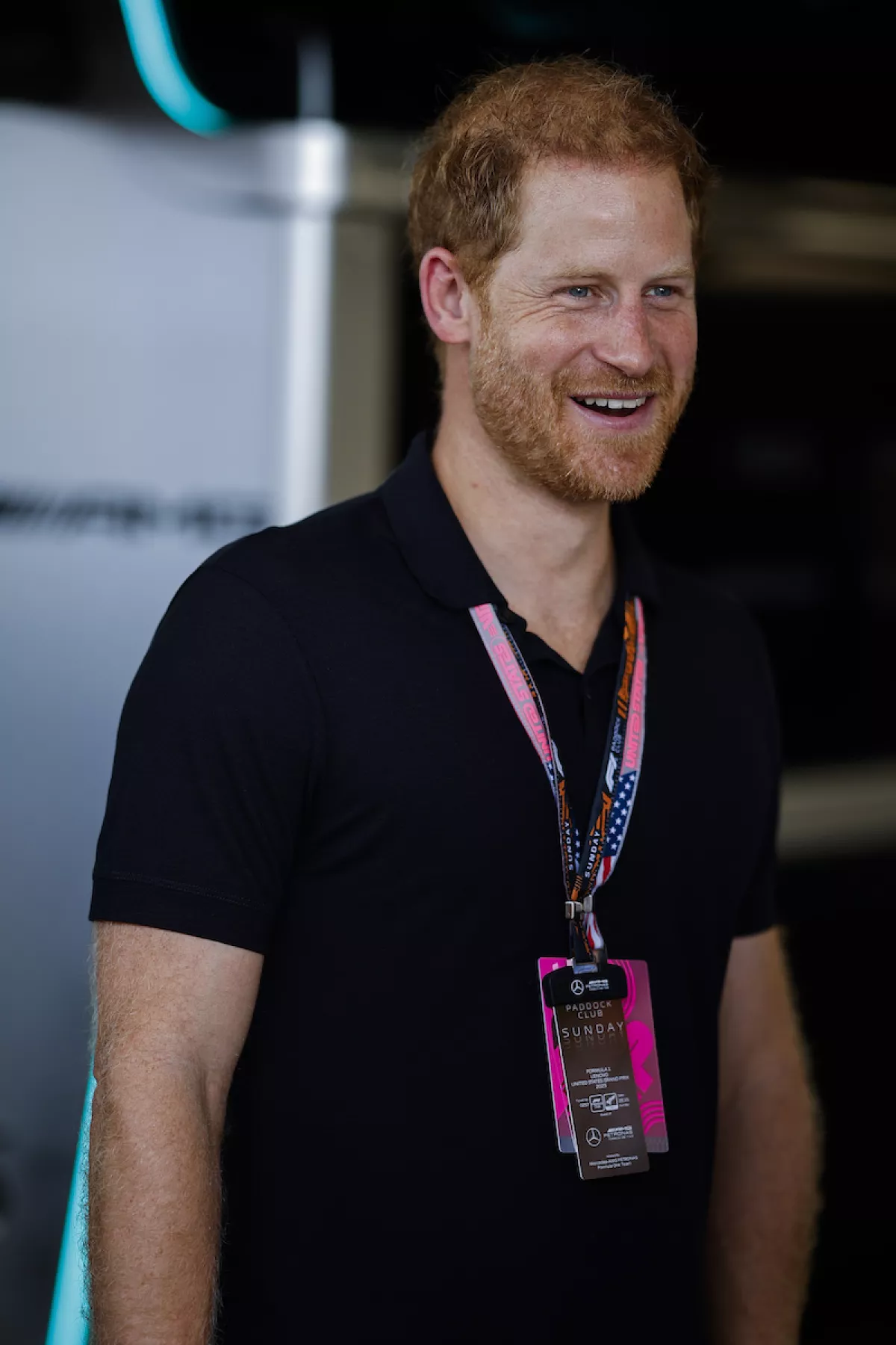 Príncipe Harry en el Gran Premio de Estados Unidos 2023