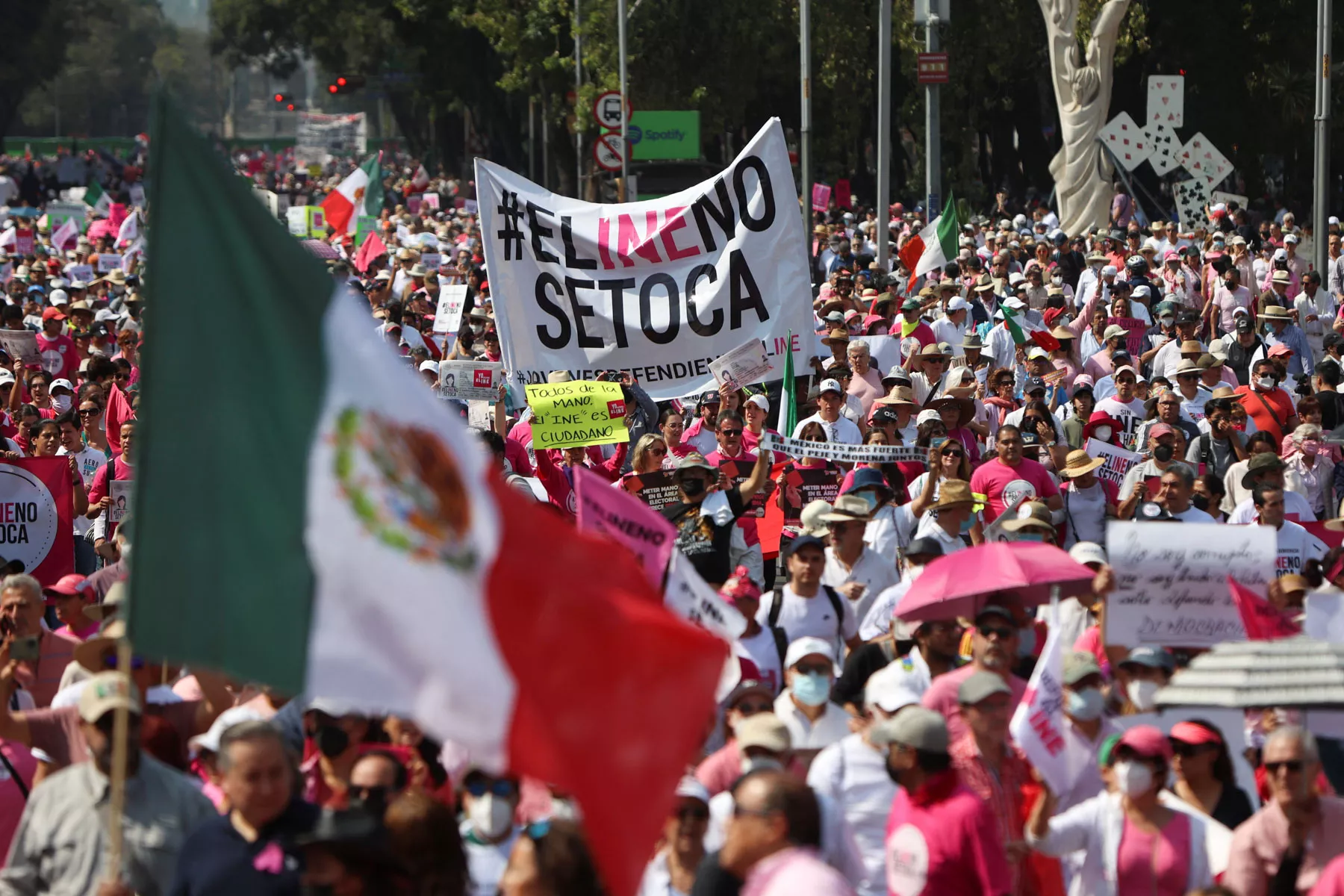 March in Mexico against president's electoral reform