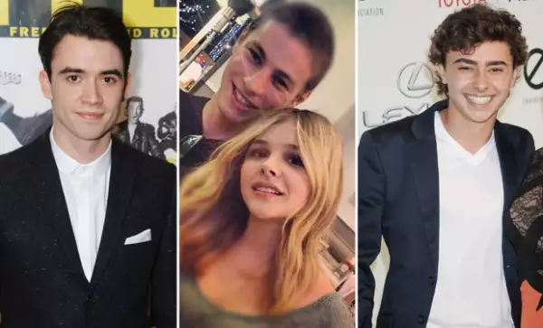 Según rumores y algunas fotos juntos, ellos fueron novios de Chloe en el pasado. Izquierda: Jamie Blackley. En medio: Cameron Fuller. Derecha: Jansen Pannetiere.